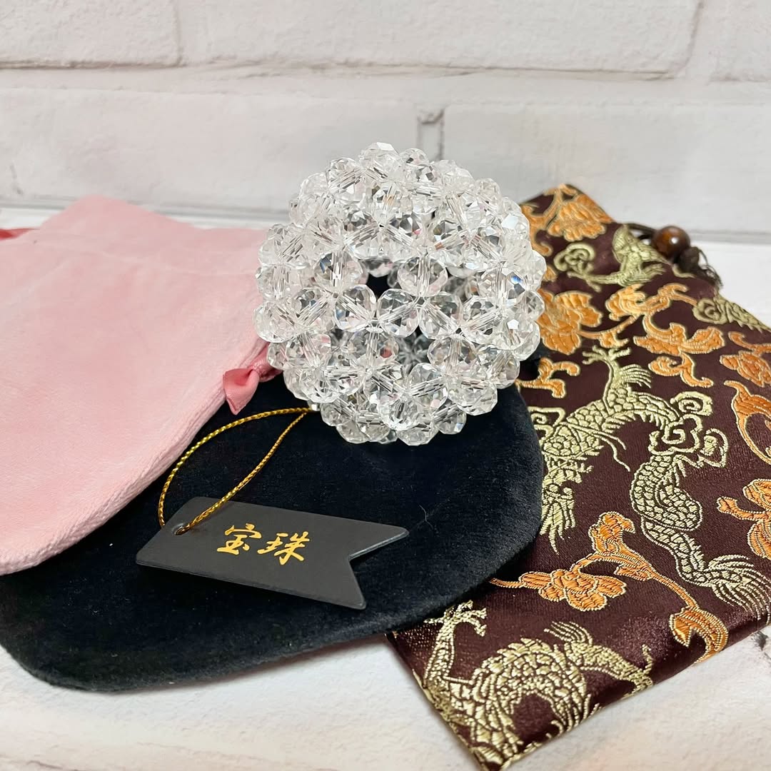 宝珠 天然石 5A 水晶 フラーレン バッキーボール 大サイズ 120個