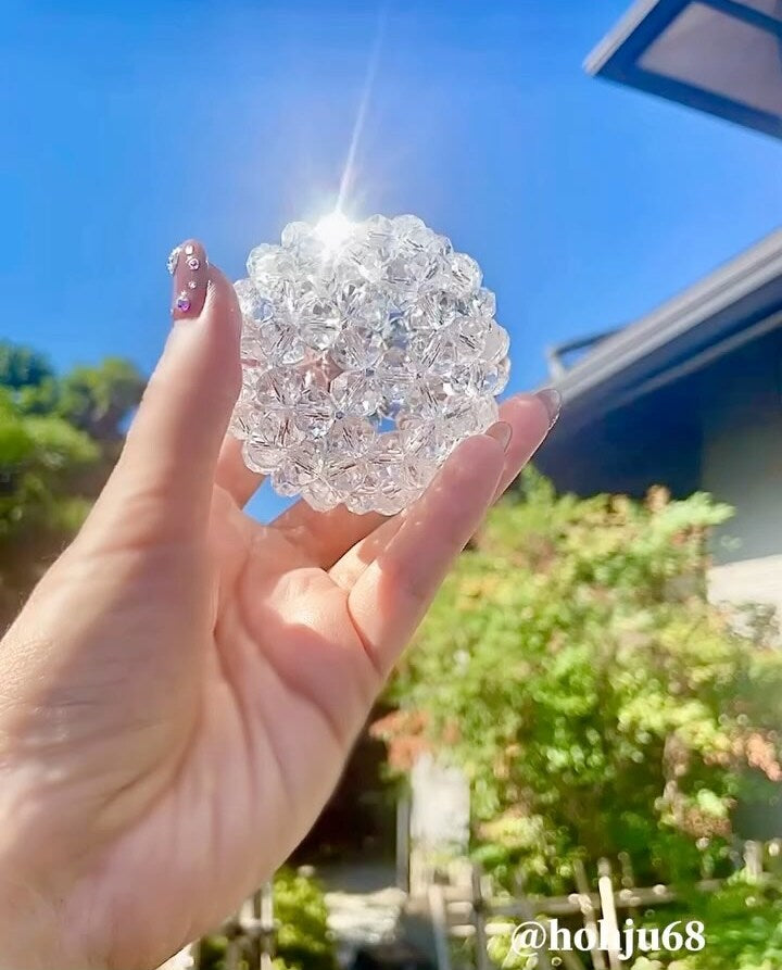 宝珠 天然石 5A 水晶 フラーレン バッキーボール 大サイズ 120個