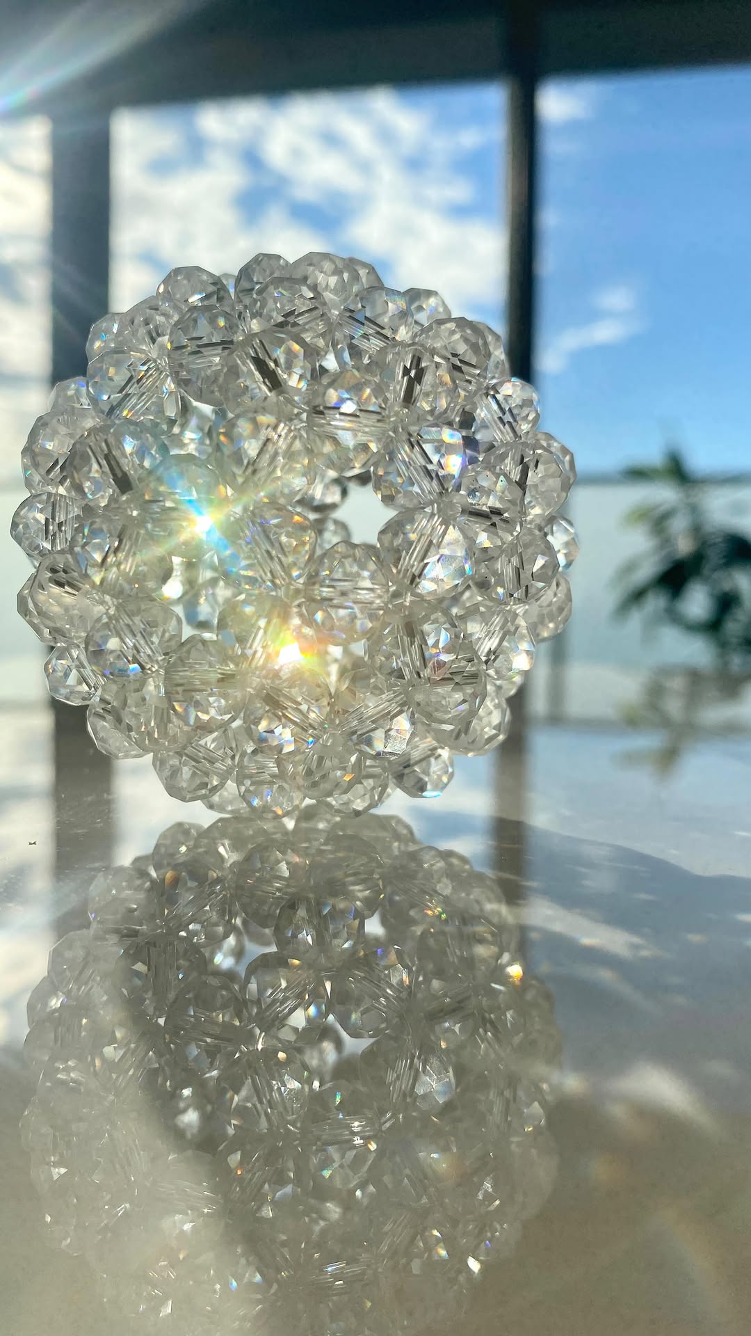 宝珠 天然石 5A 水晶 フラーレン バッキーボール 大サイズ 120個