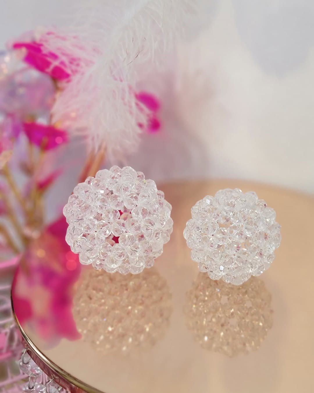 宝珠 天然石 5A 水晶 フラーレン バッキーボール 中サイズ 90個