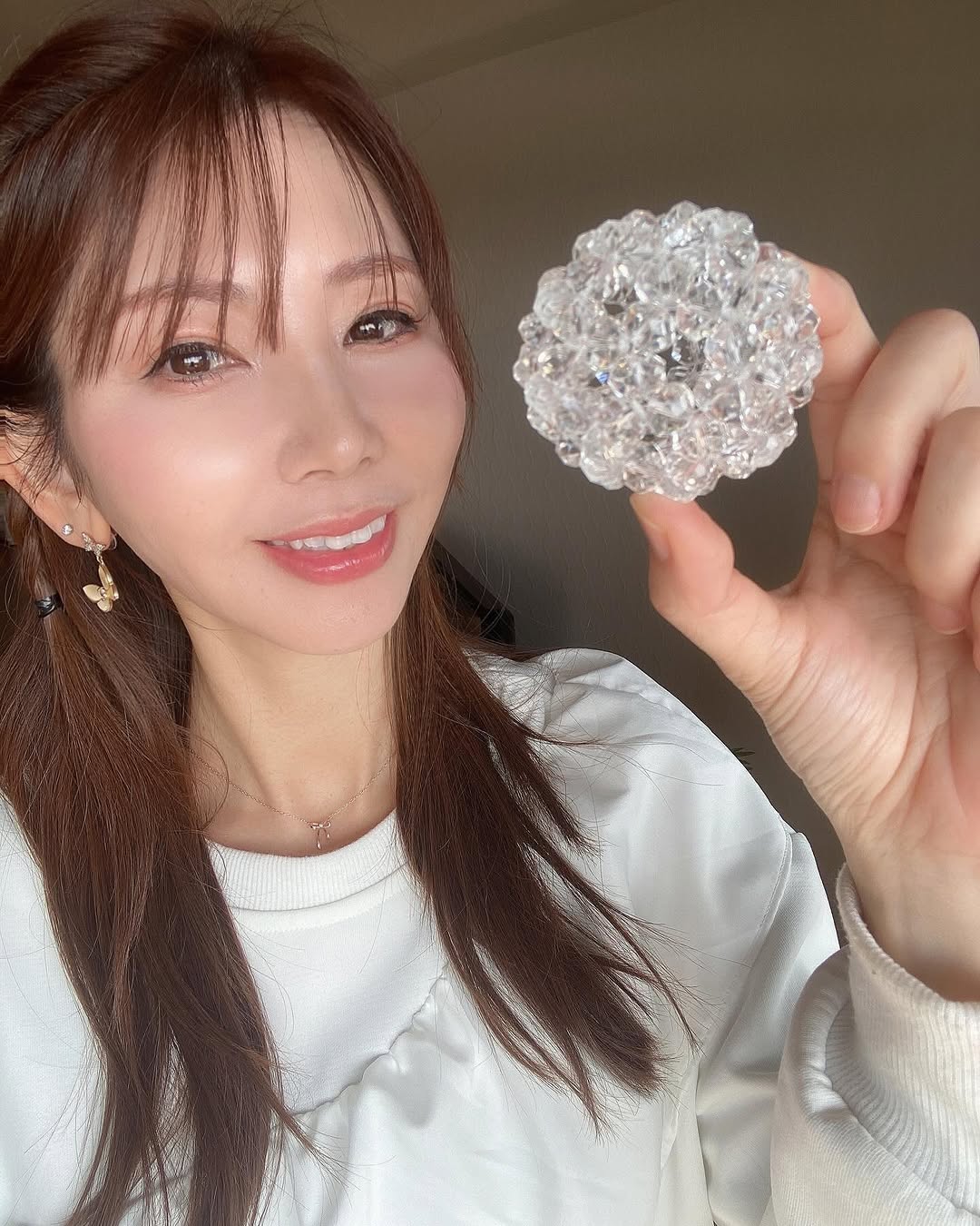 宝珠 天然石 5A 水晶 フラーレン バッキーボール 中サイズ 90個