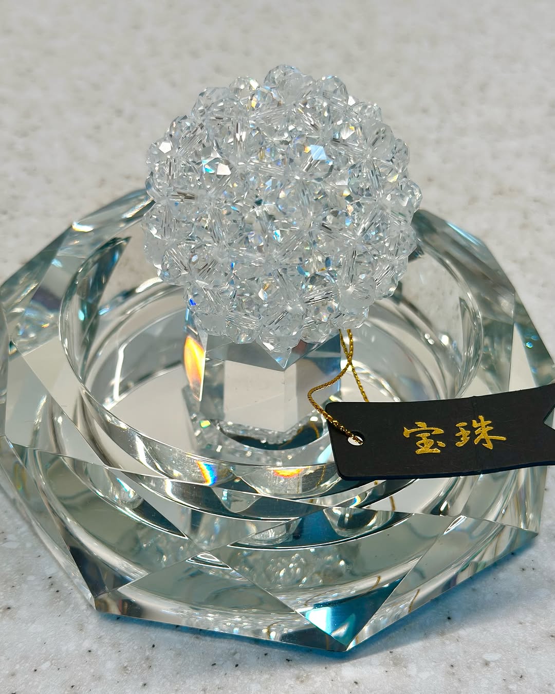 宝珠 天然石 5A 水晶 フラーレン バッキーボール 中サイズ 90個