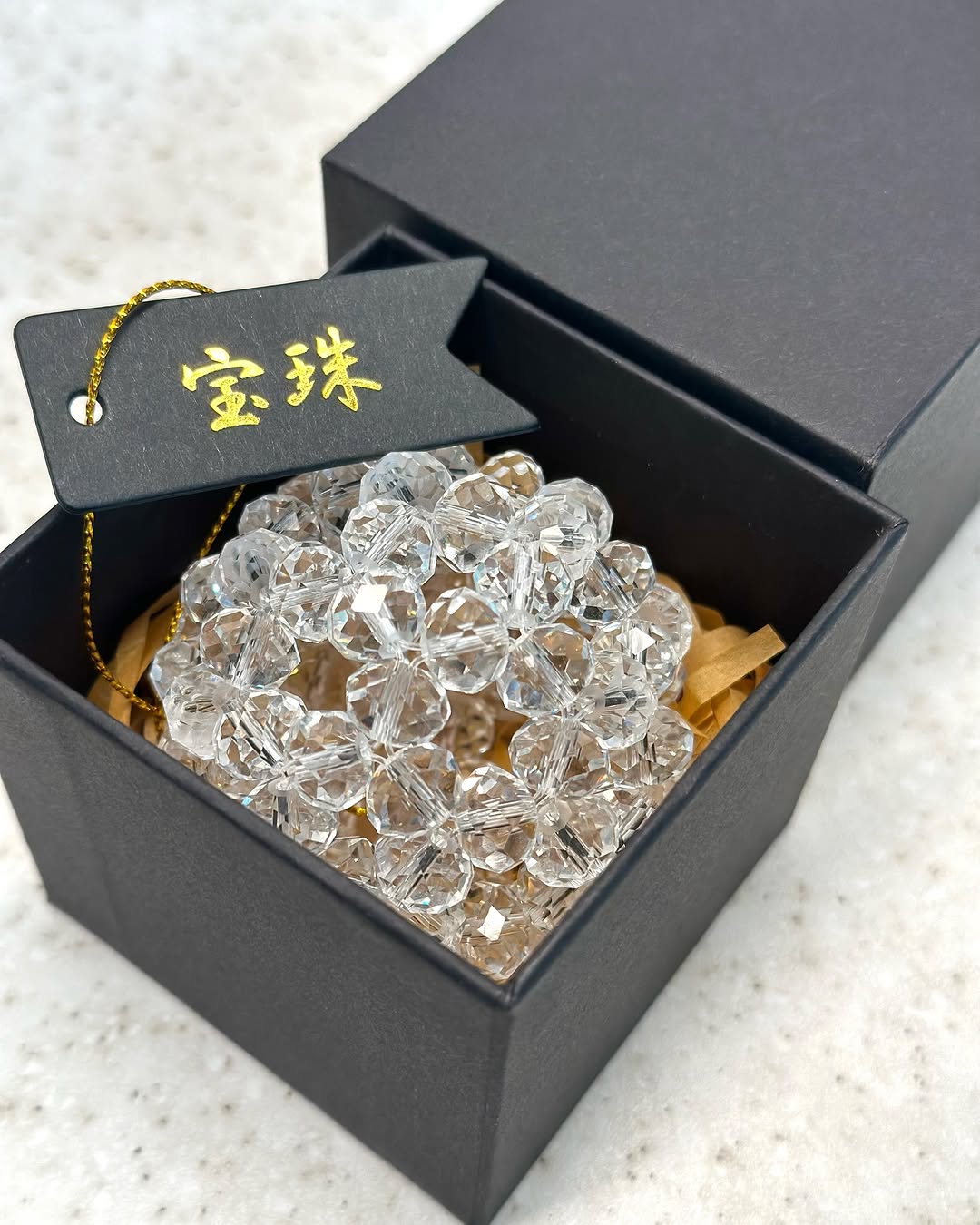 宝珠 天然石 5A 水晶 フラーレン バッキーボール 中サイズ 90個