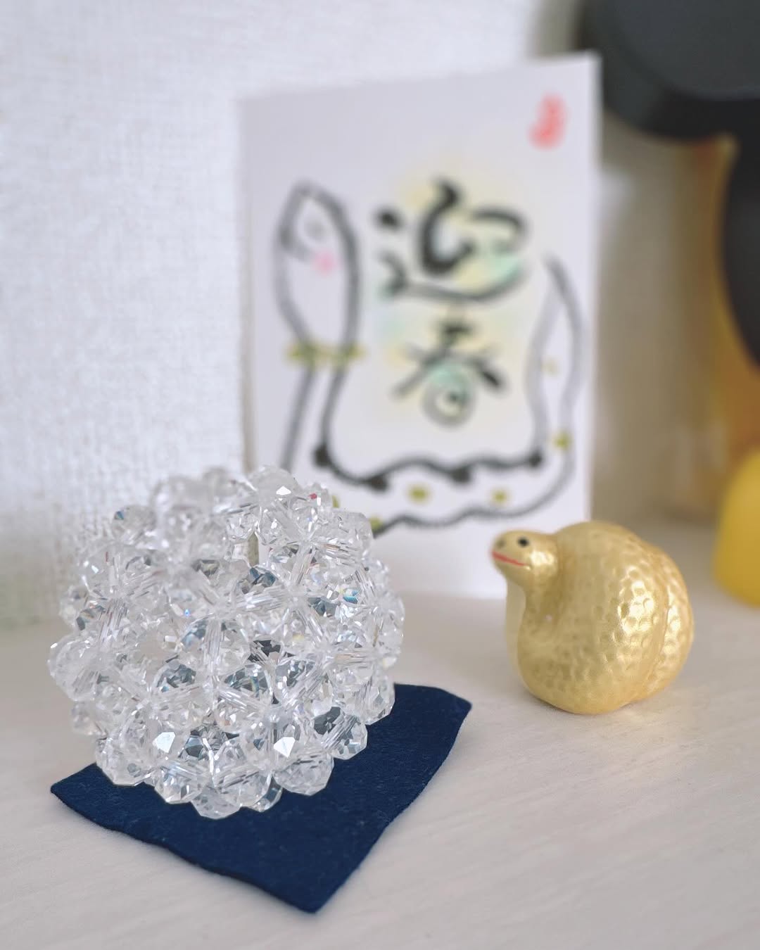 宝珠 天然石 5A 水晶 フラーレン バッキーボール 中サイズ 90個