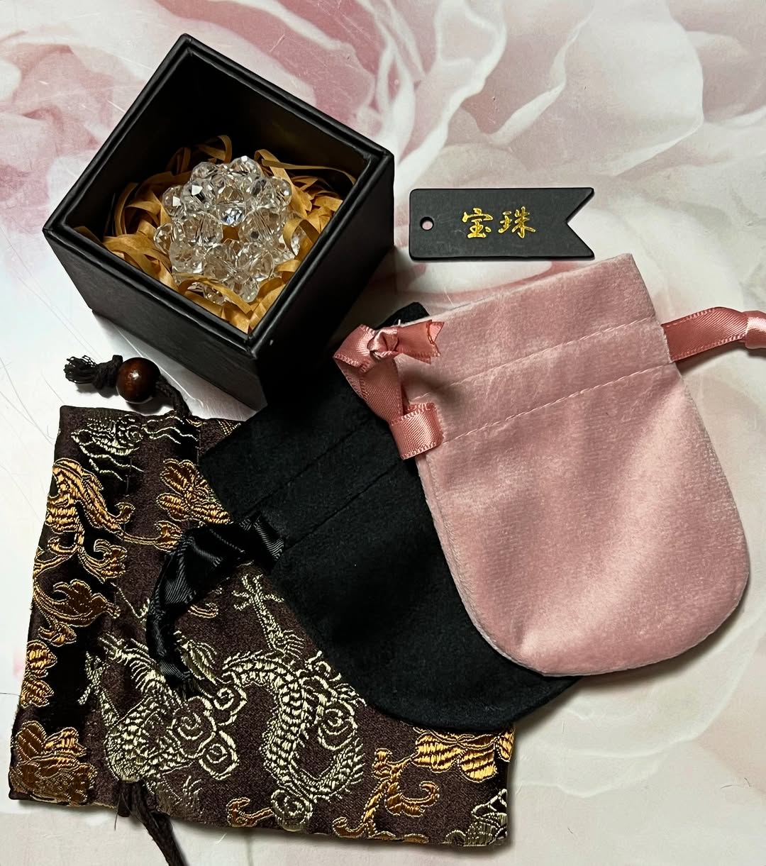 宝珠 天然石 5A 水晶 フラーレン バッキーボール 小サイズ 30個