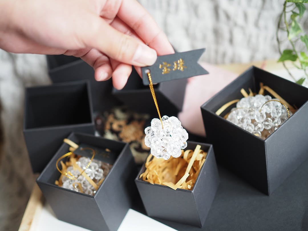 宝珠 天然石 5A 水晶 フラーレン バッキーボール 小サイズ 30個