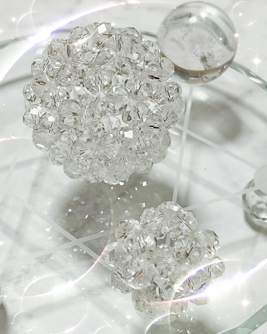 宝珠 天然石 5A 水晶 フラーレン バッキーボール 小サイズ 30個