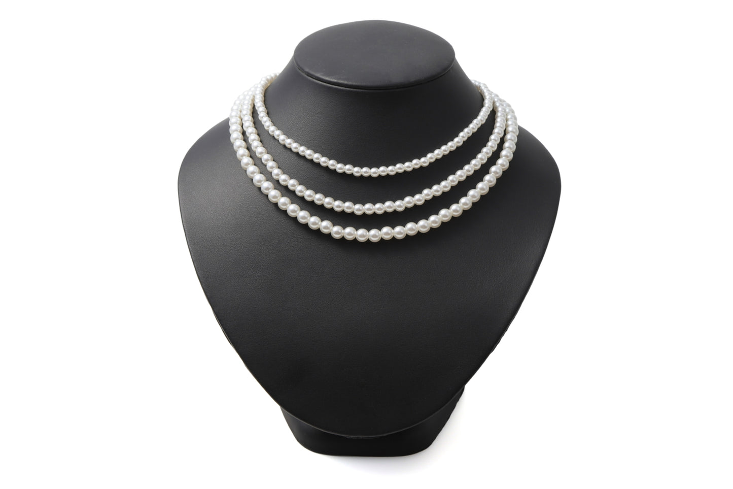 LunArts パールネックレス 3連 イヤリング セット